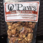 Freeze dried chicken hearts for pets at Moe's Meats and Bones
